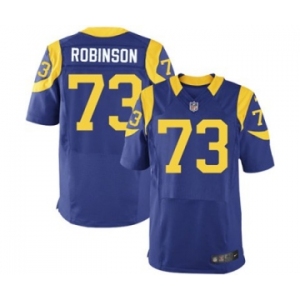 nike nfl jerseys st. louis rams #73 robinson lt.blue[Elite]