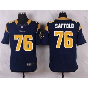 nike nfl jerseys st. louis rams #76 saffold blue[Elite]