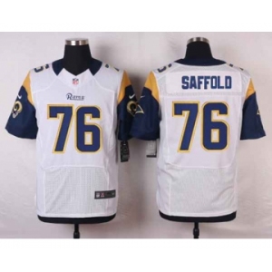 nike nfl jerseys st. louis rams #76 saffold white[Elite]