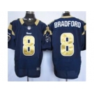 nike nfl jerseys st. louis rams #8 bradford blue[Elite]