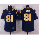 nike nfl jerseys st. louis rams #81 holt blue[Elite][holt]