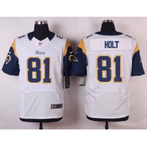 nike nfl jerseys st. louis rams #81 holt white[Elite][holt]