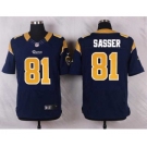 nike nfl jerseys st. louis rams #81 sasser blue[Elite]