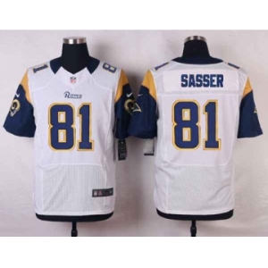 nike nfl jerseys st. louis rams #81 sasser white[Elite]