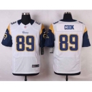 nike nfl jerseys st. louis rams #89 cook white[Elite]