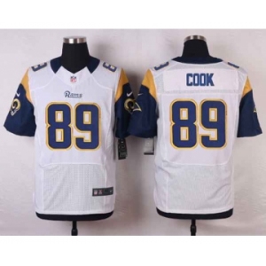 nike nfl jerseys st. louis rams #89 cook white[Elite]
