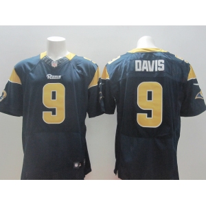 nike nfl jerseys st. louis rams #9 davis blue[Elite]