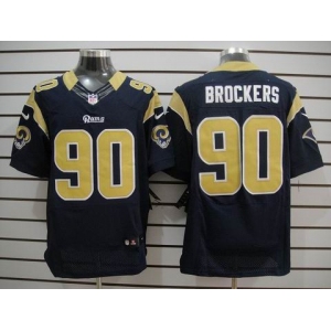 nike nfl jerseys st. louis rams #90 brockers dk.blue[Elite]