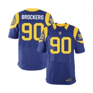 nike nfl jerseys st. louis rams #90 brockers lt.blue[Elite]