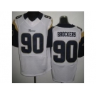 nike nfl jerseys st. louis rams #90 brockers white[Elite]