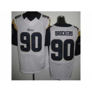 nike nfl jerseys st. louis rams #90 brockers white[Elite]
