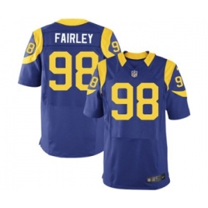 nike nfl jerseys st. louis rams #98 fairley lt.blue[Elite]