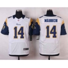 nike nfl jerseys st.louis rams #14 mannion white[Elite]