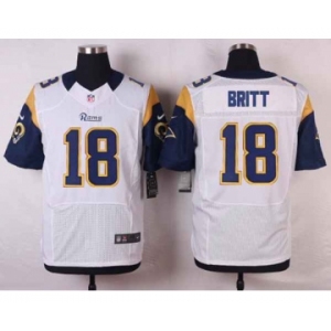 nike nfl jerseys st.louis rams #18 britt white[Elite]