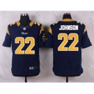 nike nfl jerseys st.louis rams #22 johnson blue[Elite]