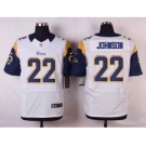 nike nfl jerseys st.louis rams #22 johnson white[Elite]