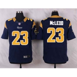 nike nfl jerseys st.louis rams #23 mcleod blue[Elite]