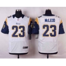 nike nfl jerseys st.louis rams #23 mcleod white[Elite]