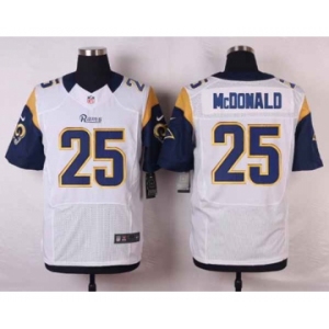 nike nfl jerseys st.louis rams #25 mcdonald white[Elite]