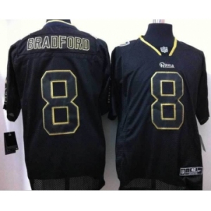 nike nfl jerseys st.louis rams #8 bradford black[Elite lights out]