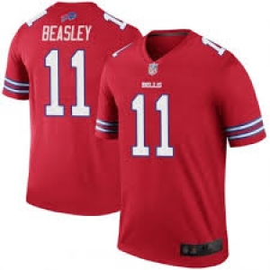 Men Nike Buffalo Bills #11 Beasley Game Royal Red Team Color NFL Jersey