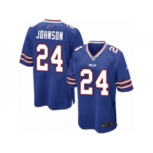 Men Nike Buffalo Bills #24 Leonard Johnson Game Royal Blue Team Color NFL Jersey