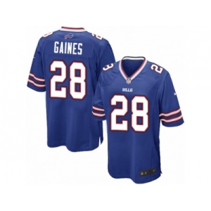 Men Nike Buffalo Bills #28 E.J. Gaines Game Royal Blue Team Color NFL Jersey