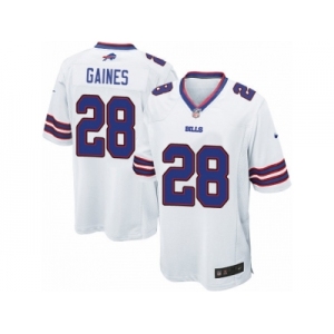 Men Nike Buffalo Bills #28 E.J. Gaines Game White NFL Jersey