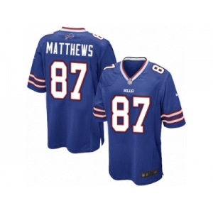 Men Nike Buffalo Bills #87 Jordan Matthews Game Royal Blue Team Color NFL Jersey