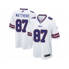 Men Nike Buffalo Bills #87 Jordan Matthews Game White NFL Jersey