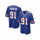 Men Nike Buffalo Bills #91 Cedric Thornton Game Royal Blue Team Color NFL Jersey