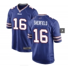 Men's Buffalo Bills #16 Sherfield Game Blue Football Jersey