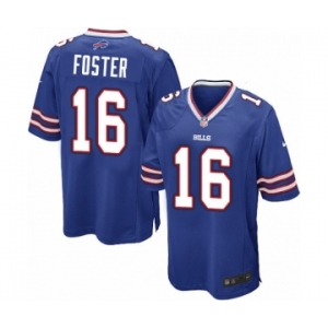 Men's Nike Buffalo Bills #16 Robert Foster Game Royal Blue Team Color NFL Jersey