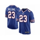 Men's Nike Buffalo Bills #23 Aaron Williams Game Royal Blue Team Color NFL Jersey