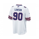 Men's Nike Buffalo Bills #90 Shaq Lawson Game White NFL Jersey