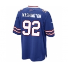 Men's Nike Buffalo Bills #92 Adolphus Washington Game Royal Blue Team Color NFL Jersey