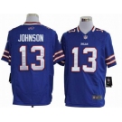 nike nfl jerseys buffalo bills #13 johnson blue[game]