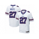 Men Nike Buffalo Bills #27 TreDavious White Elite White NFL Jersey