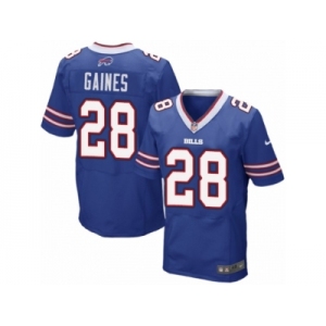 Men Nike Buffalo Bills #28 E.J. Gaines Elite Royal Blue Team Color NFL Jersey