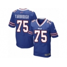 Men Nike Buffalo Bills #75 Eddie Yarbrough Elite Royal Blue Team Color NFL Jersey