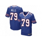 Men Nike Buffalo Bills #79 Jordan Mills Elite Royal Blue Team Color NFL Jersey