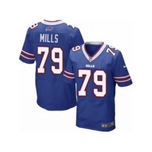 Men Nike Buffalo Bills #79 Jordan Mills Elite Royal Blue Team Color NFL Jersey