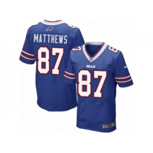 Men Nike Buffalo Bills #87 Jordan Matthews Elite Royal Blue Team Color NFL Jersey