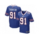 Men Nike Buffalo Bills #91 Cedric Thornton Elite Royal Blue Team Color NFL Jersey