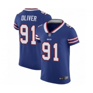 Men's Buffalo Bills #91 Ed Oliver Royal Blue Team Color Vapor Untouchable Elite Player Football Jersey