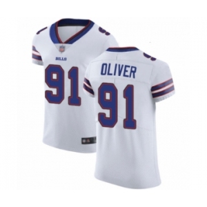 Men's Buffalo Bills #91 Ed Oliver White Vapor Untouchable Elite Player Football Jersey