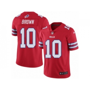 Men's Nike Buffalo Bills #10 Philly Brown Elite Red Rush NFL Jersey