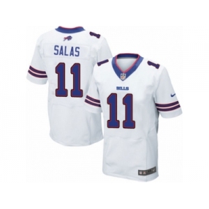 Men's Nike Buffalo Bills #11 Greg Salas Elite White NFL Jersey