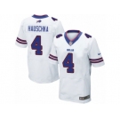 Men's Nike Buffalo Bills #4 Stephen Hauschka Elite White NFL Jersey