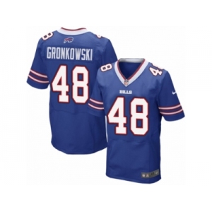 Men's Nike Buffalo Bills #48 Glenn Gronkowski Elite Royal Blue Team Color NFL Jersey